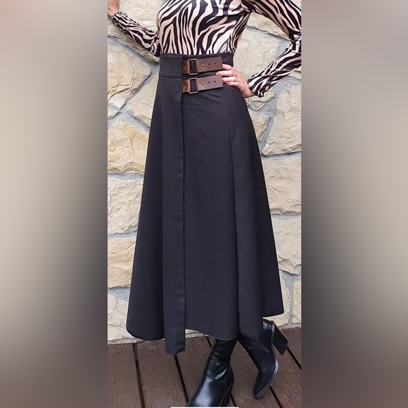 NEW NWT black maxi skirt size M - Picture 1 of 4